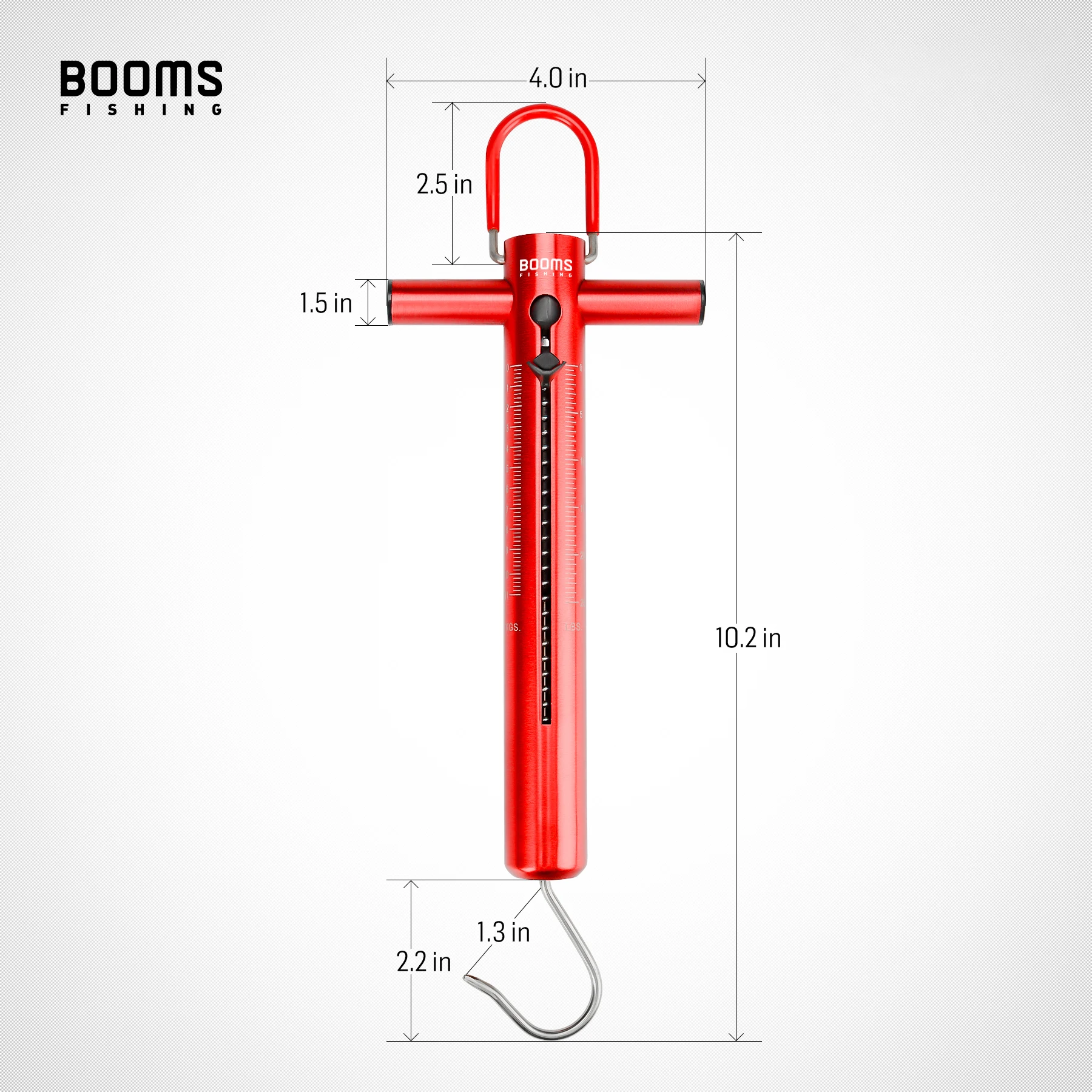 Booms Fishing TS1 squame di pesce molla per la pesatura della pesca da 11kg a 26 kg portatile gancio appeso scala s accessori per attrezzi per pesi