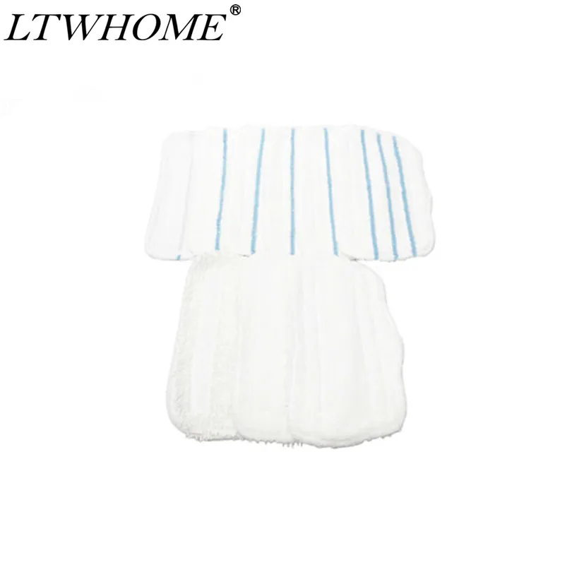 LTWHOME Replacement Microfiber Mop Pads 2 Colors Set Fit for Shark Steam Mop XT3101 S3101 S3250 S3202