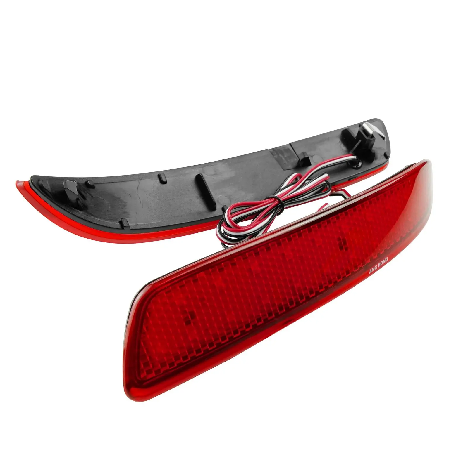 2 Red Lens LED Rear Bumper Reflector Tail Brake Light For BMW X5 E70 M 2006-2013