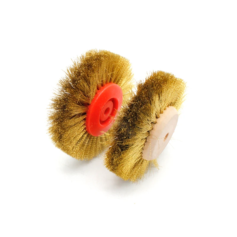 Brass Wire Wheel Brush For Jewelry Polishing Grinder Metal Rust Removal Rotary Tools