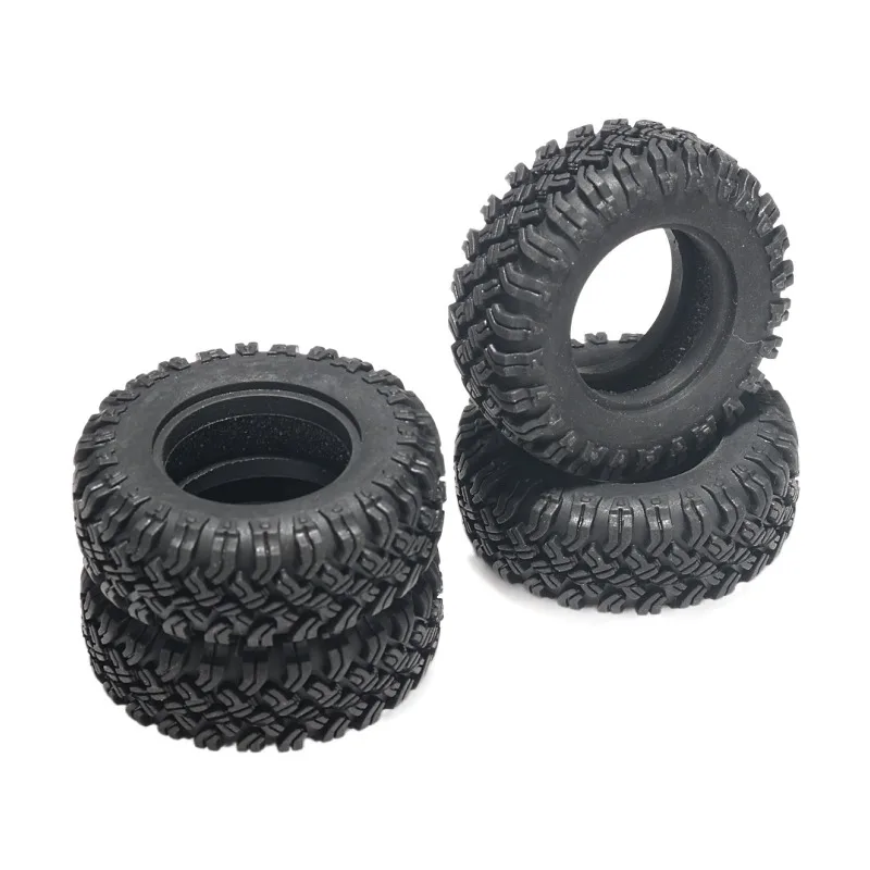 KYX Racing Rubber Tires 47mm x 18mm Tyres Upgrades Parts Accessories for 1/24 RC Crawler Car Axial SCX24 Deadbolt JLU C10 B-17