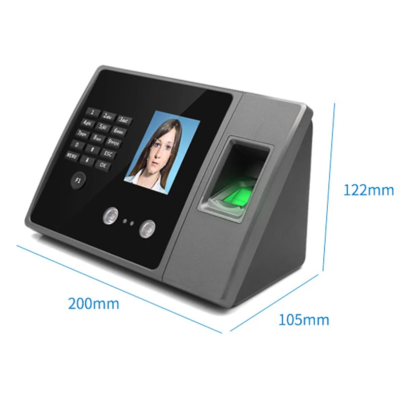 FA20 Face Recognition Time Attendance Machine Fingerprint Face Clock In Machine Finger Sign In Access Control Machine 5V 1A