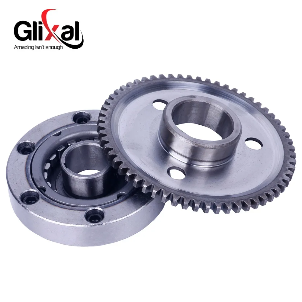 Glixal GY6 125cc 150cc High Performance Heavy-Duty Starter Drive Clutch 152QMI 157QMJ Scooter Moped ATV Go-Kart (20 Sprags)