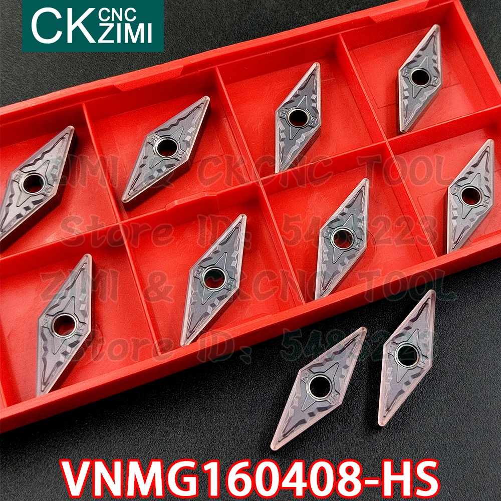 VNMG160408-HS VNMG 160408 HS كربيد إدراج الخارجية تحول إدراج أدوات آلات التصنيع باستخدام الحاسب الآلي مخرطة معدنية أدوات لالفولاذ المقاوم للصدأ