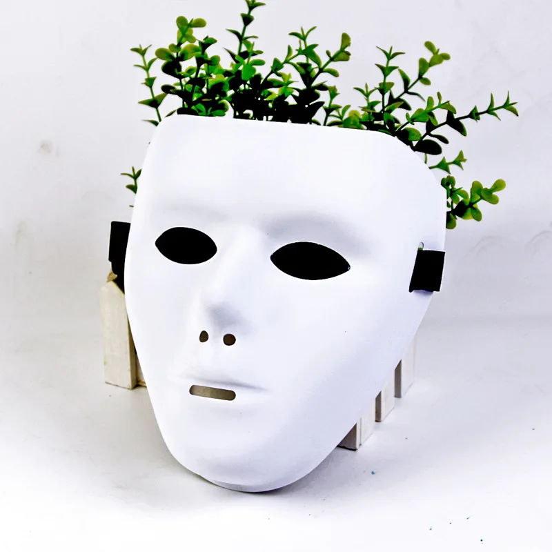 

Pure white frosted mask JabbaWockeeZ The masquerade, the ghost walk Halloween party