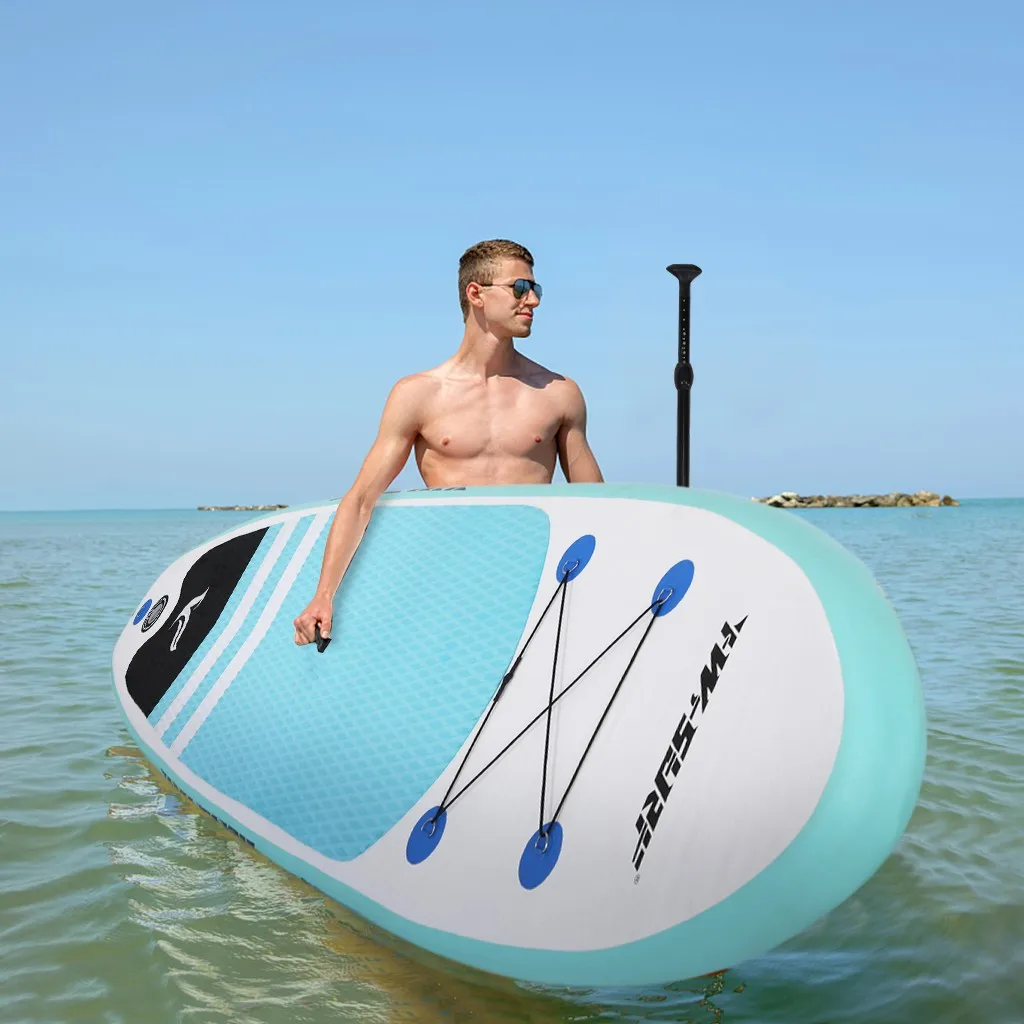 

Popular Inflatable Surfing Board On Sale ISUP Surfboard Customized 305*76*15cm Stand Up Paddle Board For Fishing Launch