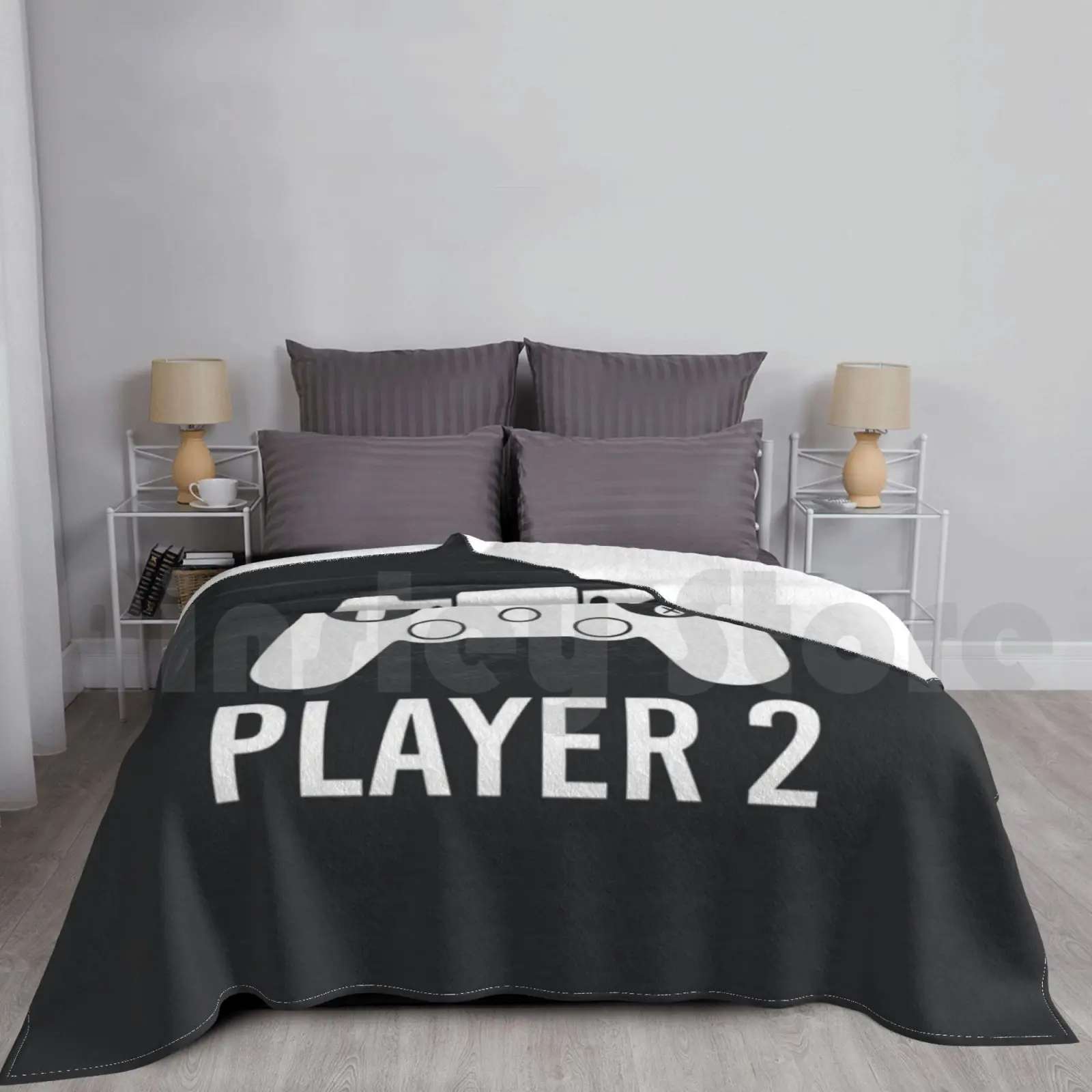 Player 2 Blanket Fashion Custom 238 Player 2 Two Two Players Second Player Player Number Two Player Number 2