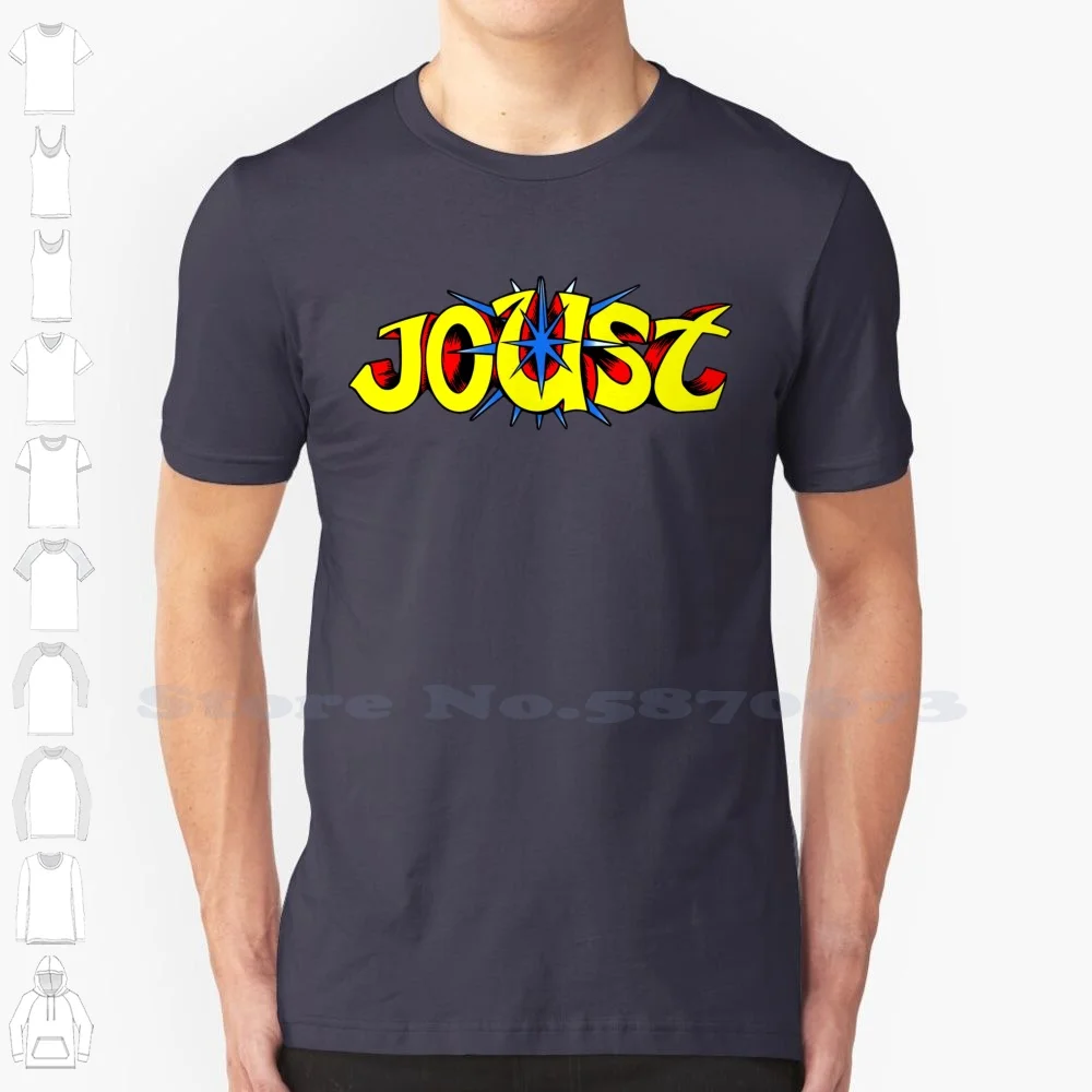 Joust 100% Cotton T-Shirt Video Game Joust Arcade 8 Bit Old Gamer Gaming Ready Player One Ernest