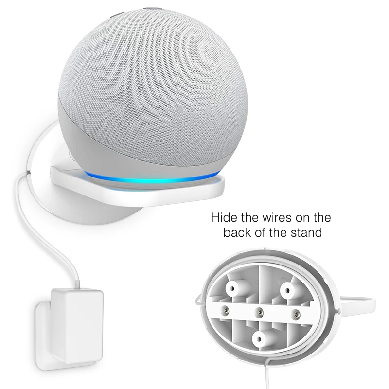 LINGYOU 壁掛けホルダー スタンド Alexa Echo 第4世代、Dot 第4世代