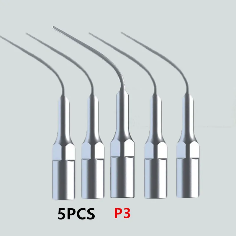 Nowe 5 sztuk/partia ultradźwiękowe końcówki skalerów dentystycznych P3 z EMS/WOODPECKER kompatybilne idealne wybielanie zębów narzędzia stomatologiczne
