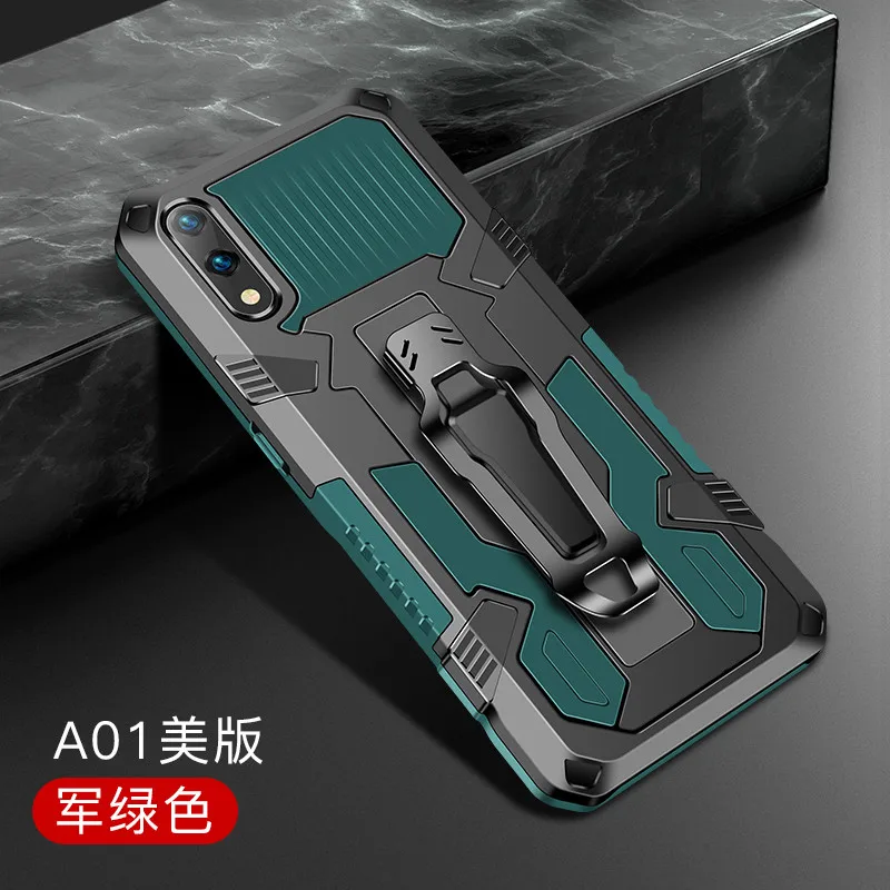Противоударный чехол для Samsung A01, чехол с зажимом для ремня, кобура, чехол для Samsung Galaxy A01, чехол для телефона Samsung A01, чехол для A01 SM-A015F/DS