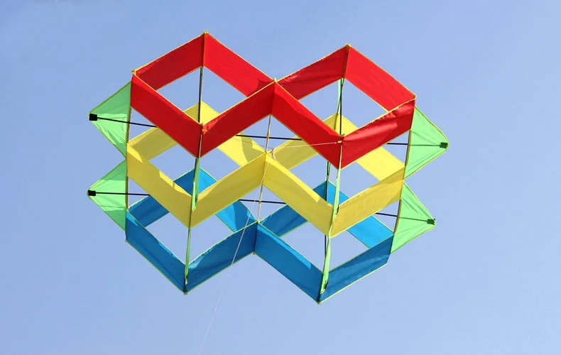 Cometa 3D gigante profesional de alta calidad con mango y línea, buen vuelo, novedad