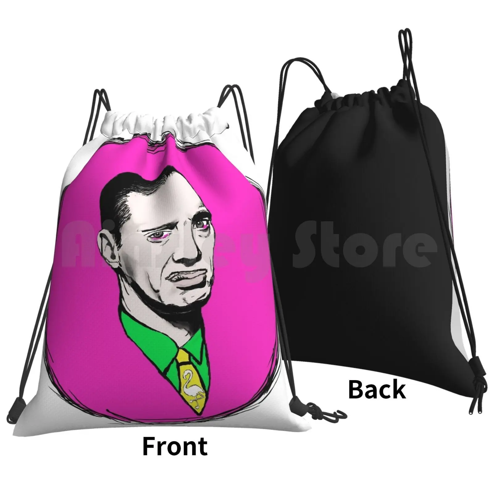 John Waters Backpack Drawstring Bag Riding Climbing Gym Bag John Waters Cry Baby Hairspray Divine Film Movies Director