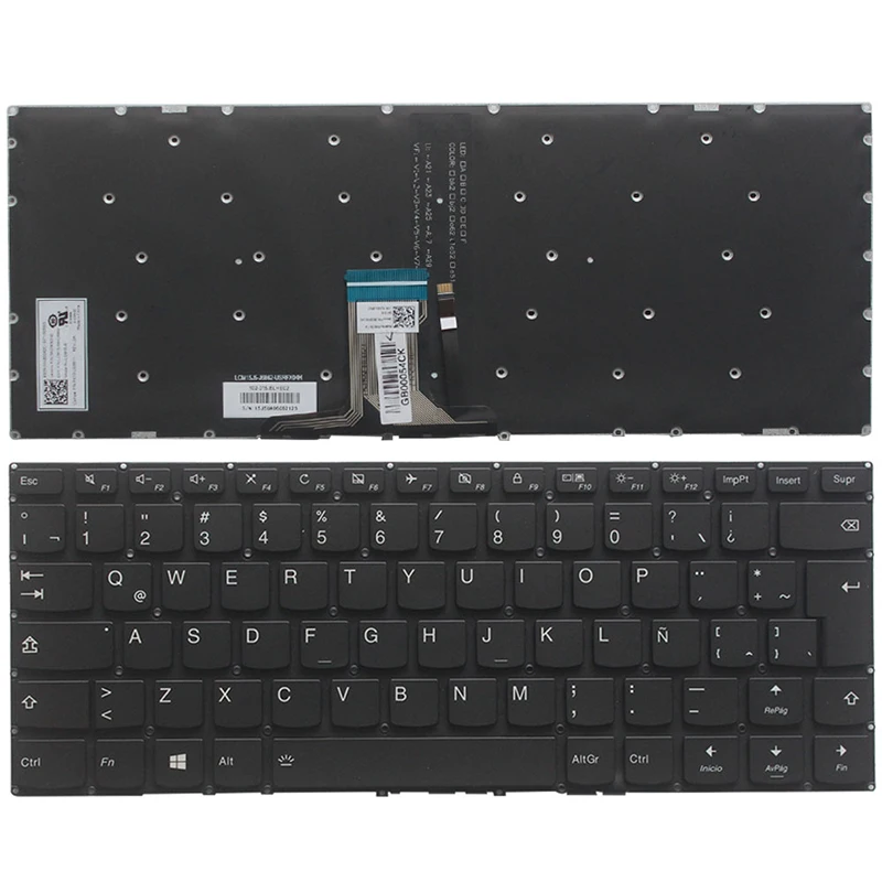 

Pop LA keyboard For Lenovo yoga 510-14 510-14AST 510-14IKB 510-14ISK LA laptop Keyboard with Backlight