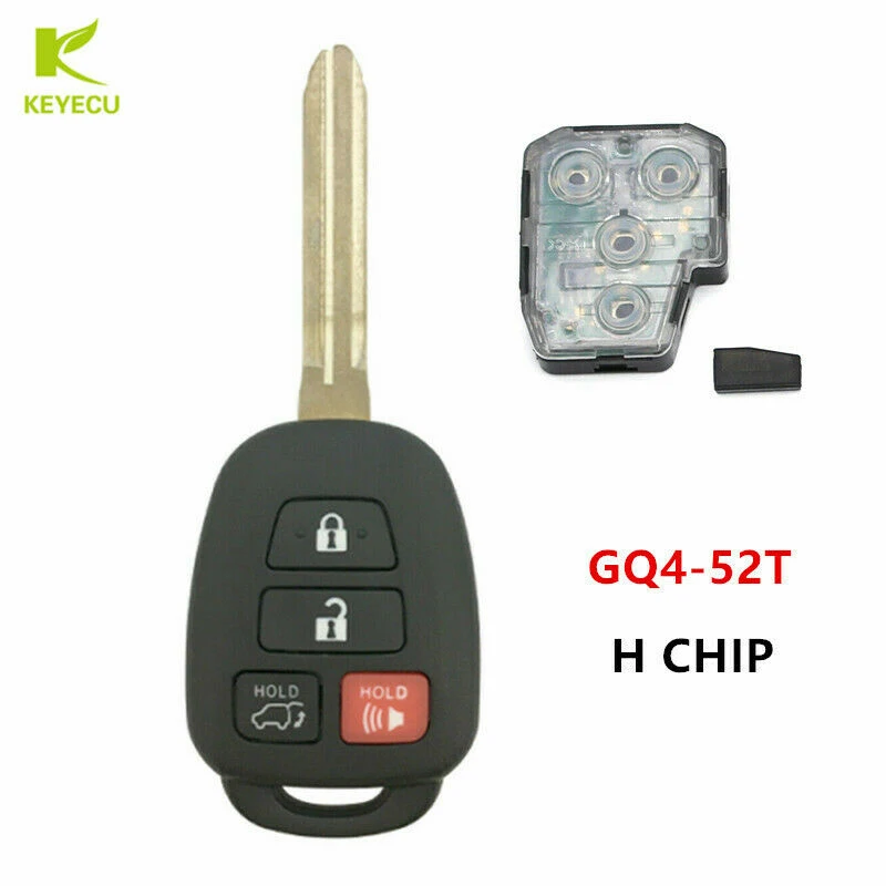 

KEYECU Replacement Keyless Entry Remote Key Fob 4 Button 314.2 mhz/H chip for Toyota Rav4 2013-2018,Highlander 2014-2019 GQ4-52T