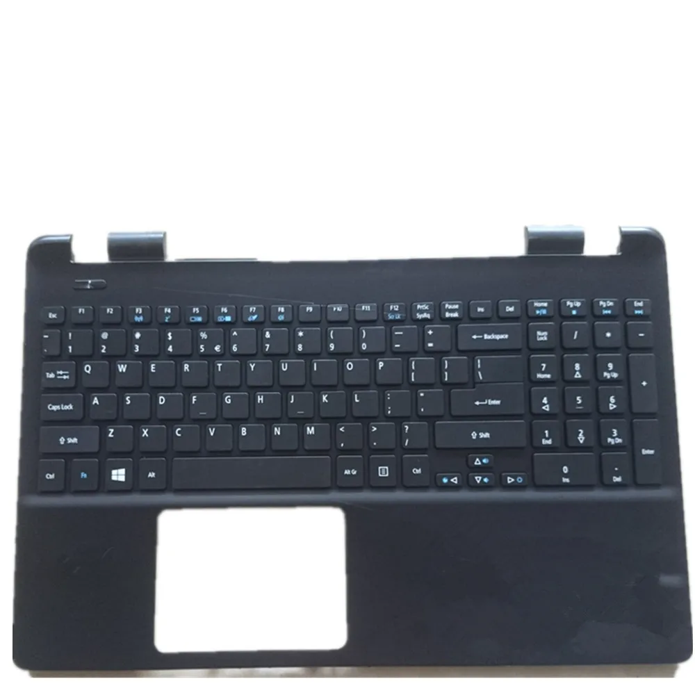 Laptop Keyboard LCD Top Back Cover Upper Case Shell Bottom Case For ACER For Aspire ES1-131 Black US