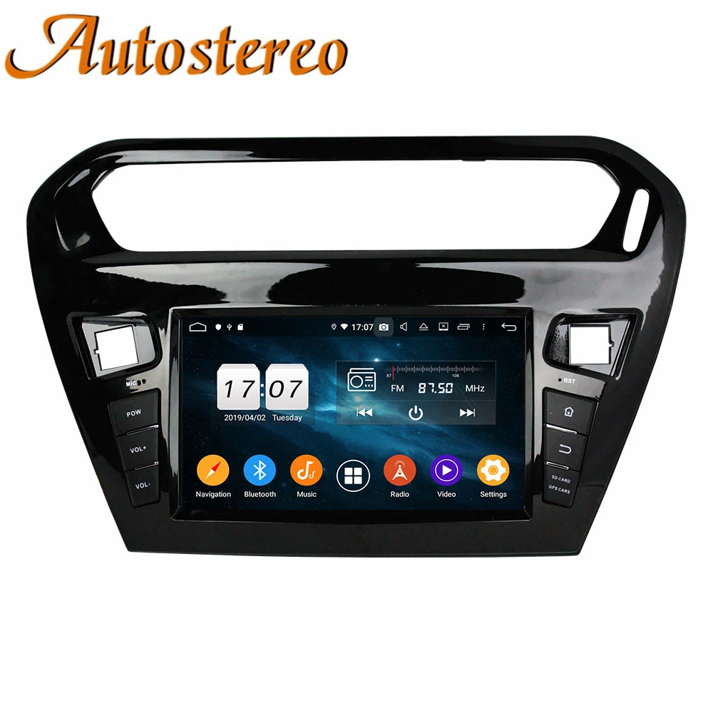 Android10.0 Car DVD Player GPS Map Navigation For CITROEN Elysee 2013-2016 PEUGEOT PG 301 Head Unit Multimedia Player Radio Tape