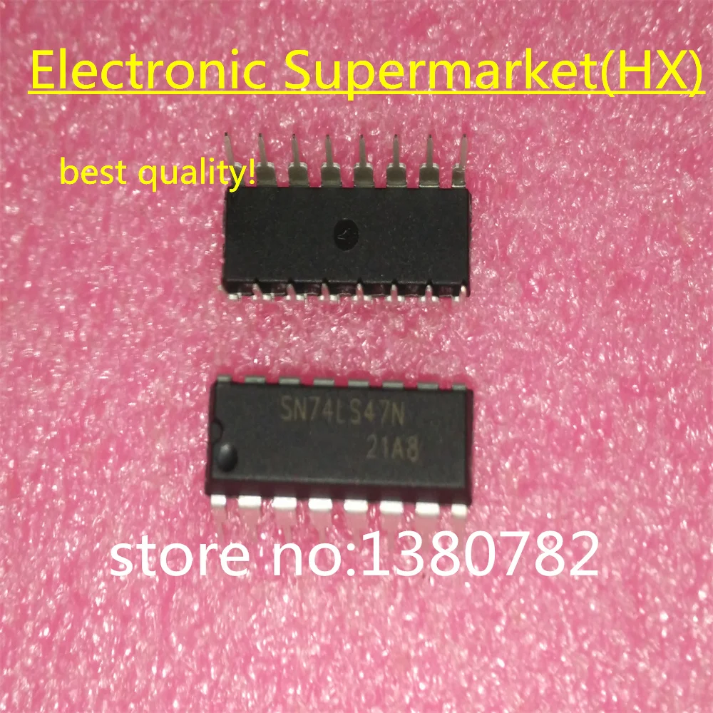 

Free Shipping 100pcs/lots SN74LS47N SN74LS47 DIP-16 IC In stock!