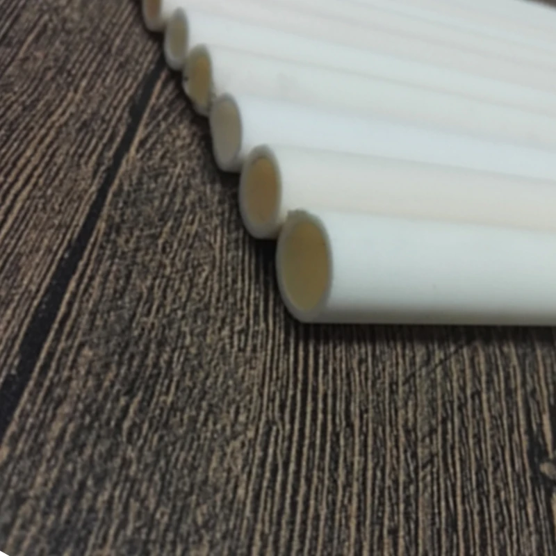 Nhiệt Độ Cao 99.5% Nhôm Al2O3 Gốm Ống 0.6x1x100mm-18X25X100Mm Cặp Nhiệt Điện Gốm Bảo Vệ Ống Rỗng thanh Lăn