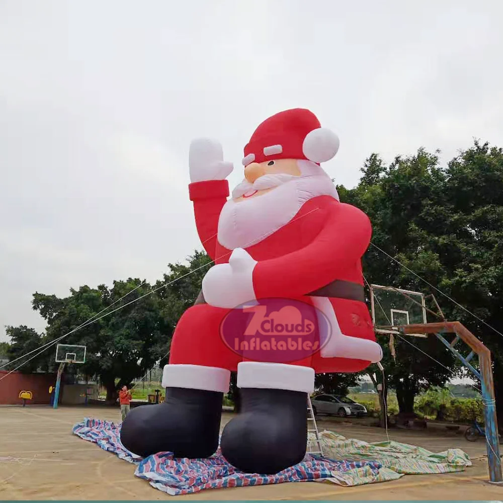 2025 Christmas 5m Father Christmas balloon,Christmas inflatable Santa Claus,part for Yard Christmas Decoration advertising