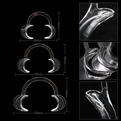 3 sztuk C kształt stomatologiczne do ust otwieracz wewnątrzustny policzek Lip zwijacz knebel ortodontyczne narzędzie usta rozrzutnik Lip Opener