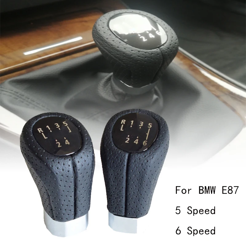 

5/6 Speed Gear Shift Knob Head Stick Shifter Lever Handle HandBall With Logo For BMW 1 3 Series E81 E82 E87 E88 E90 E91 E92 E93