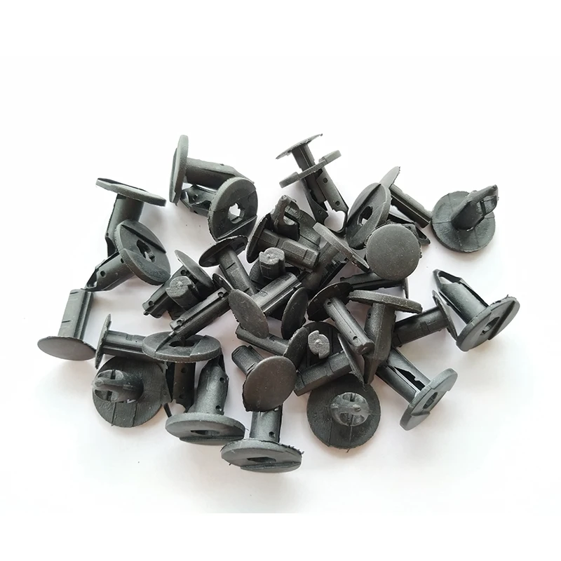 20pcs 8mm Car Plastic Rivets Fastener Push Clip Auto Door Trim Panel Bumper Fastener Retainer Fender Clip for Toyota Ford Suzuki