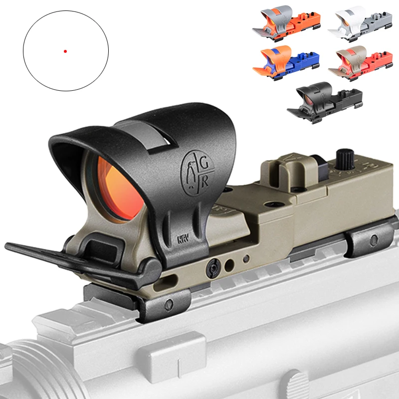 Tactical Red Dot Scope Element SeeMore Railway Reflection Red Dot Scope 6 Color Optical Hunting Scope