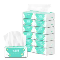 6 Packs Comfortable Tissue Paper 3-Ply Toilet Paper For Home Office Gentle Skin-friendly Pumping Paper Toilet Paper