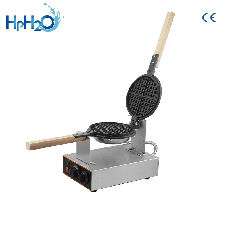 Commercial ไฟฟ้า110V /220V Non-Stick Waffle Maker ขนมขบเคี้ยวเค้กวาฟเฟิลเครื่องรอบรูปร่างวาฟเฟิล baker ฟองวาฟเฟิลเตาอบ