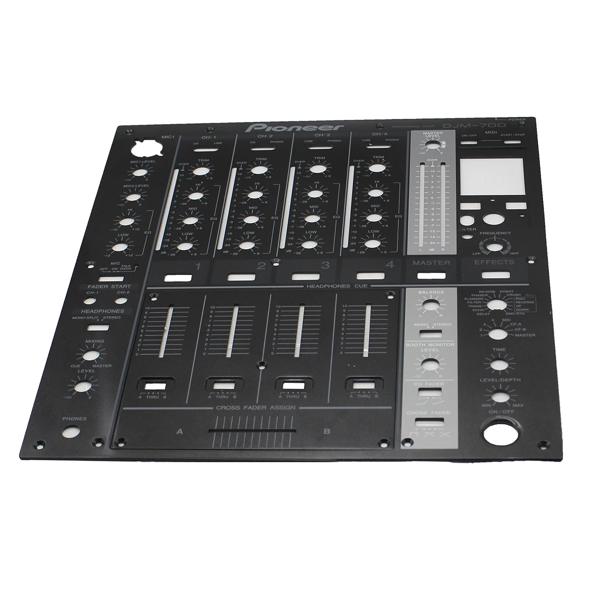 

DJM-700 DNB1153 DNB1155 Metal Control Panel Black Faceplate ForPioner