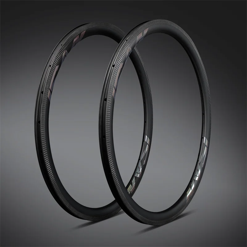 ICAN New Super Light Carbon T800 Rim 35C/40C/45C/50C/55C/86C Width 25mm For Road Bike Cyclocross bike 18/24 Holes