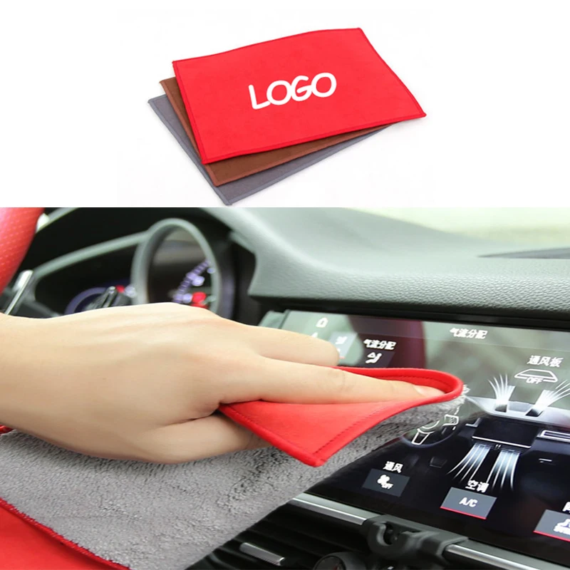 

Universal 1pcs Car Cleaning Cloth Microfiber Wash Cloth Auto Cleaning Door Window Care Strong Water Absorbent Car Accessories