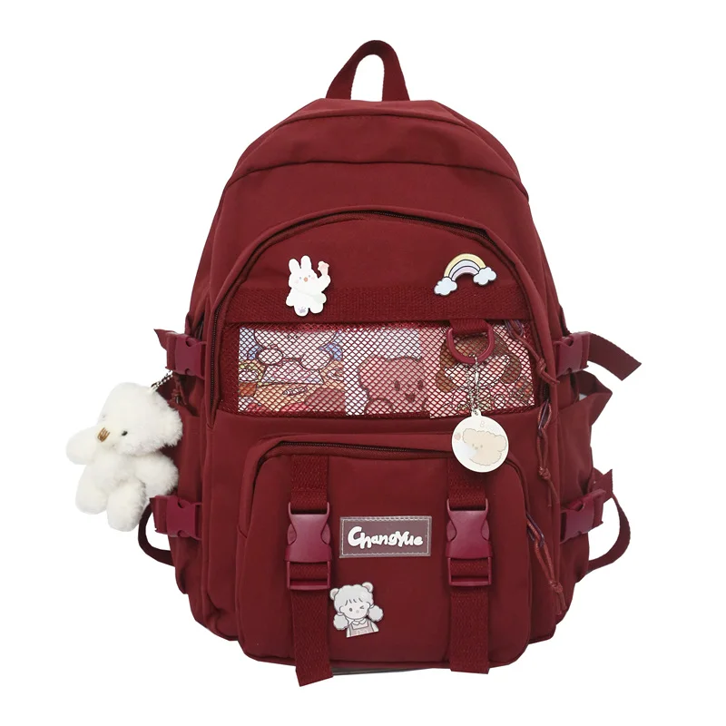 2021 Fashion Lovers Rucksack Women Backpack Kawaii Bookbag for Teenage Schoolbag Laptop Mochila Female Travel Shoulder Bag