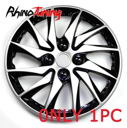 1Pc 14in Car Wheel Trims Hub Covers For R14 388mm Rim Center Cap10 Spoke Clip Refit  Auto Styling Silver Universal Accessories