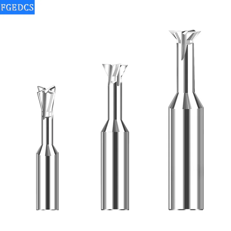 

Carbide Dovetail Milling Cutter 4 Flute CNC Tools 45 60 75 Degree 10mm 4mm 12mm 16MM Tungsten Steel Machining Tool for Aluminum