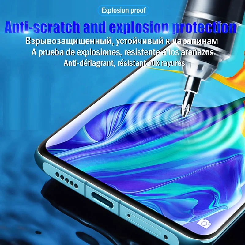 OPPO A9 A5 2020 용 하이드로 겔 필름 OPPO A9 A5 A 9 A 5 9a 5a 전면 보호 필름 유리가 아닌 화면 보호기 전체 커버
