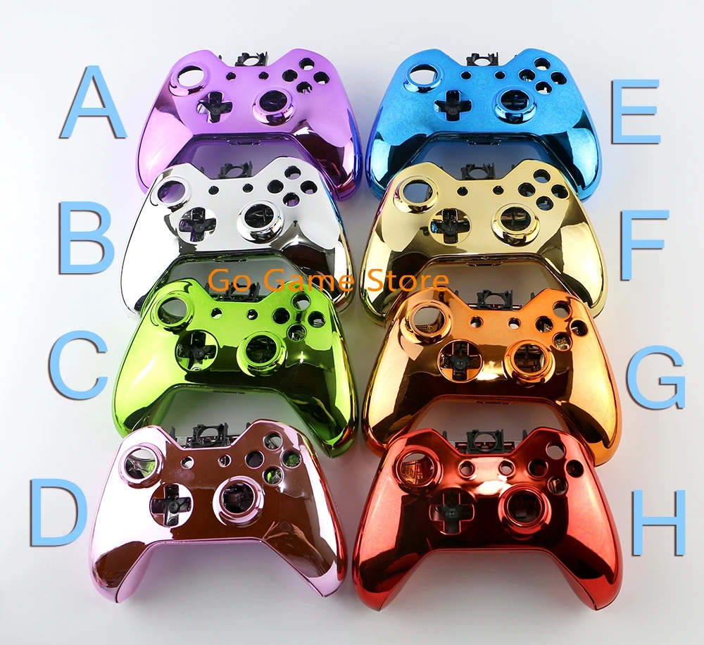 10 مجموعات لوحدة التحكم اللاسلكية Microsoft Xbox One متعددة الألوان وحدة تحكم كاملة من الكروم