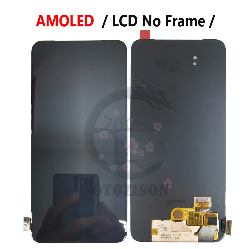 Super AMOLED Reno2 F Display For OPPO Reno 2F LCD CPH1989 Screen Touch Digitizer Sensor Assembly Reno2F LCD Display Replacement