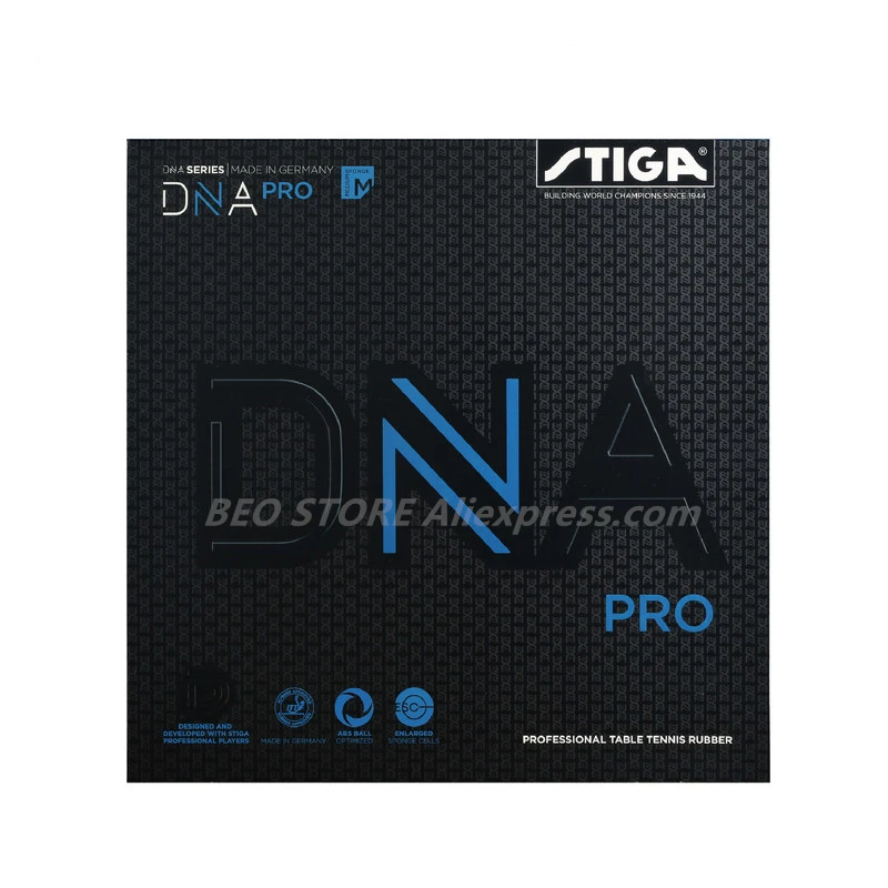 STIGA DNA PRO M DNA PRO H Tischtennis Gummi Pips-in Original STIGA DNA Ping Pong Schwamm – Detail 7