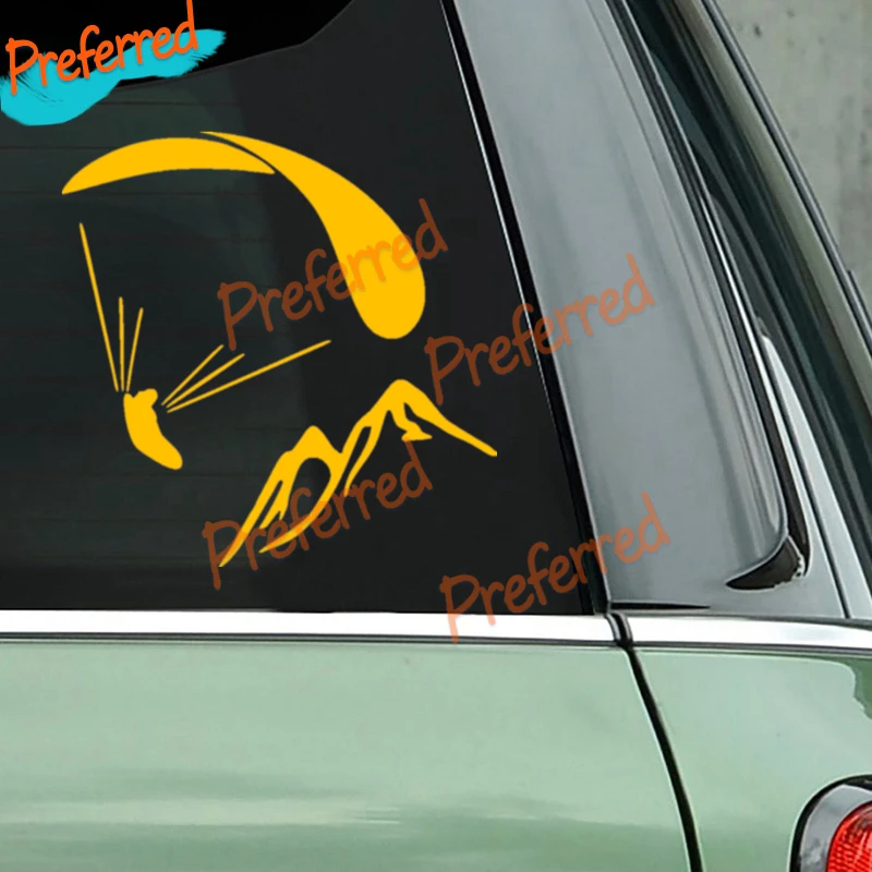 Quality Printed Paraglider Funny Car Sticker Vinyl Decal Auto Stickers for Car Bumper Window Die-Cut waterproof PVC