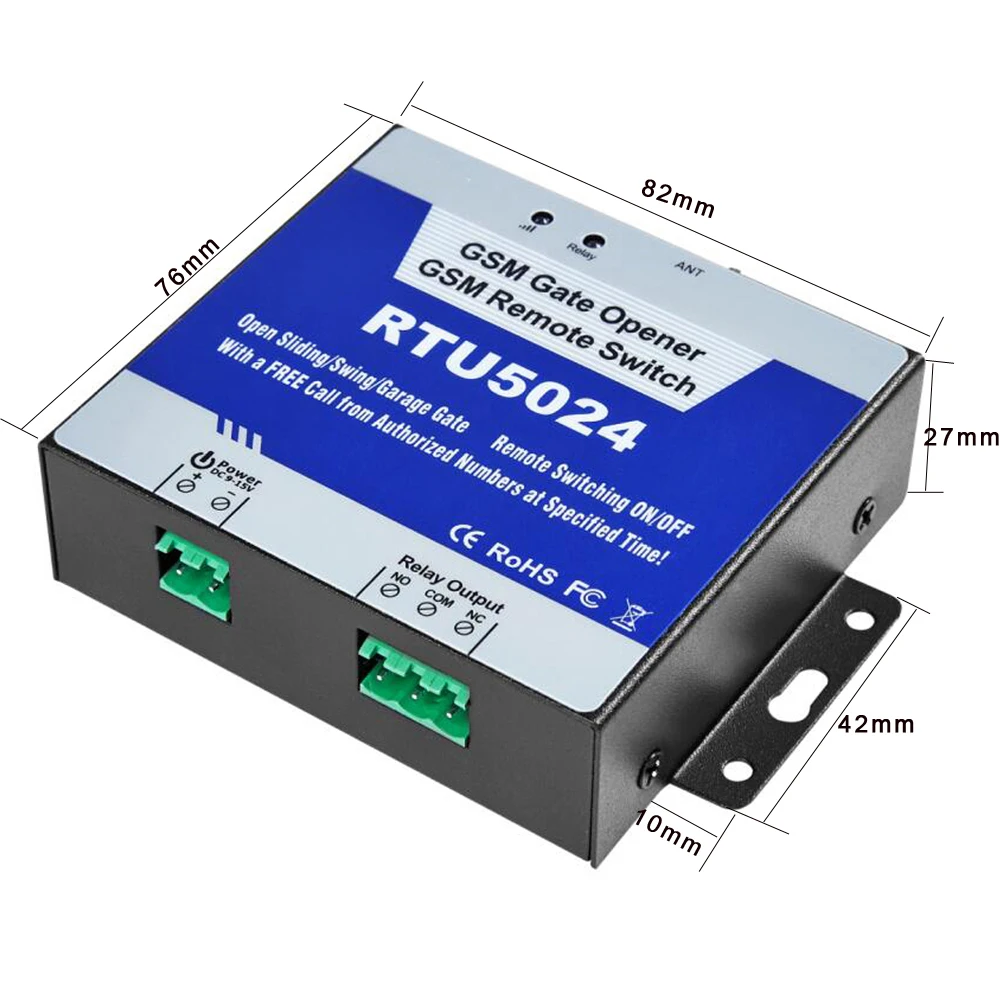 Открыватель ворот RTU5024 с поддержкой 4G GSM, дистанционное управление с помощью бесплатного звонка, домашняя сигнализация, для автоматического открывания дверей