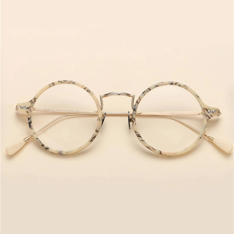 TR90 Glasses Frame Men Vintage Round Clear Eye Glasses Women Optical Spectacles Prescription Eyeglasses Frames Circle Eyewear