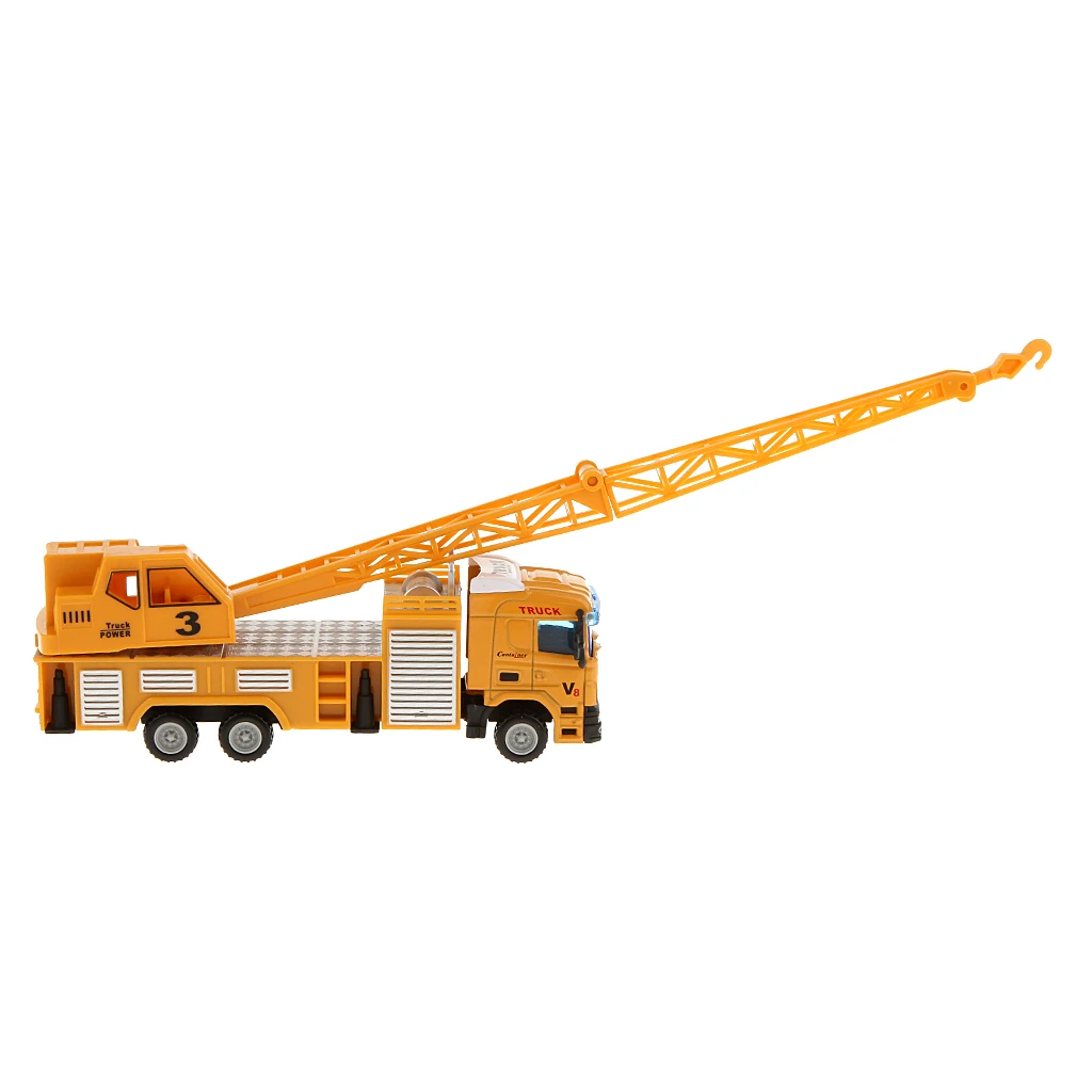 

1:64 Diecast Telescopic Crane Lifter Truck Model Car Kids Educational Toy