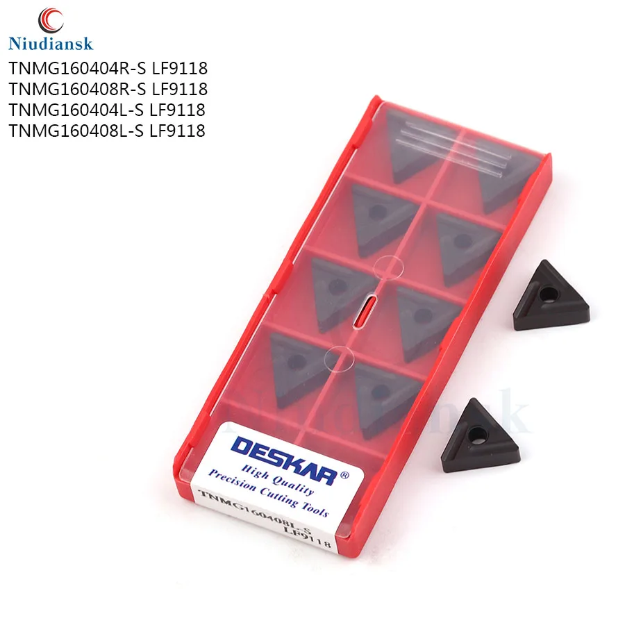 TNMG160404R-S TNMG160408R-S TNMG160404L-S TNMG160408L-S LF9118 CNC lathe turning tool carbide inserts, ex-factory price 10PCS