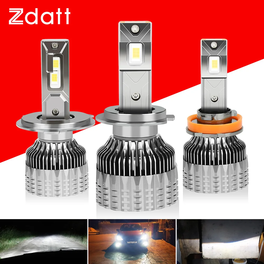 

ZDATT Led Headlight Kit H1 H4 H8 H11 H7 Led Canbus Bulb 130W 50000LM 6000K White 12V 24V 3570 CSP Led HeadLamp For Car