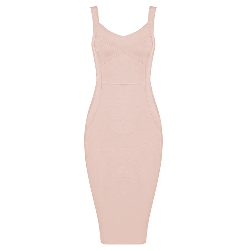 Hoge kwaliteit vrouwen mouwloze rayon bandage jurk celebrity elegante groen paars roze bodycon cocktail party dress vestidos