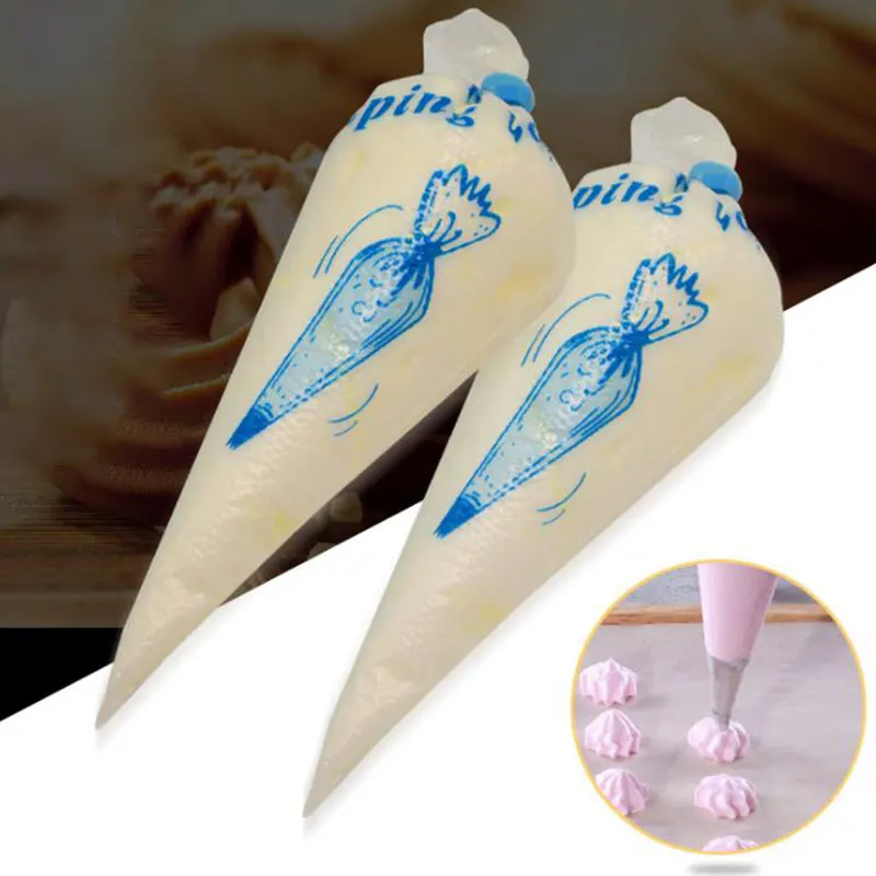 100PCS Pastry Bags Disposable Baking Piping Bag Icing Fondant Cake Cream Kitchen Baking Tools