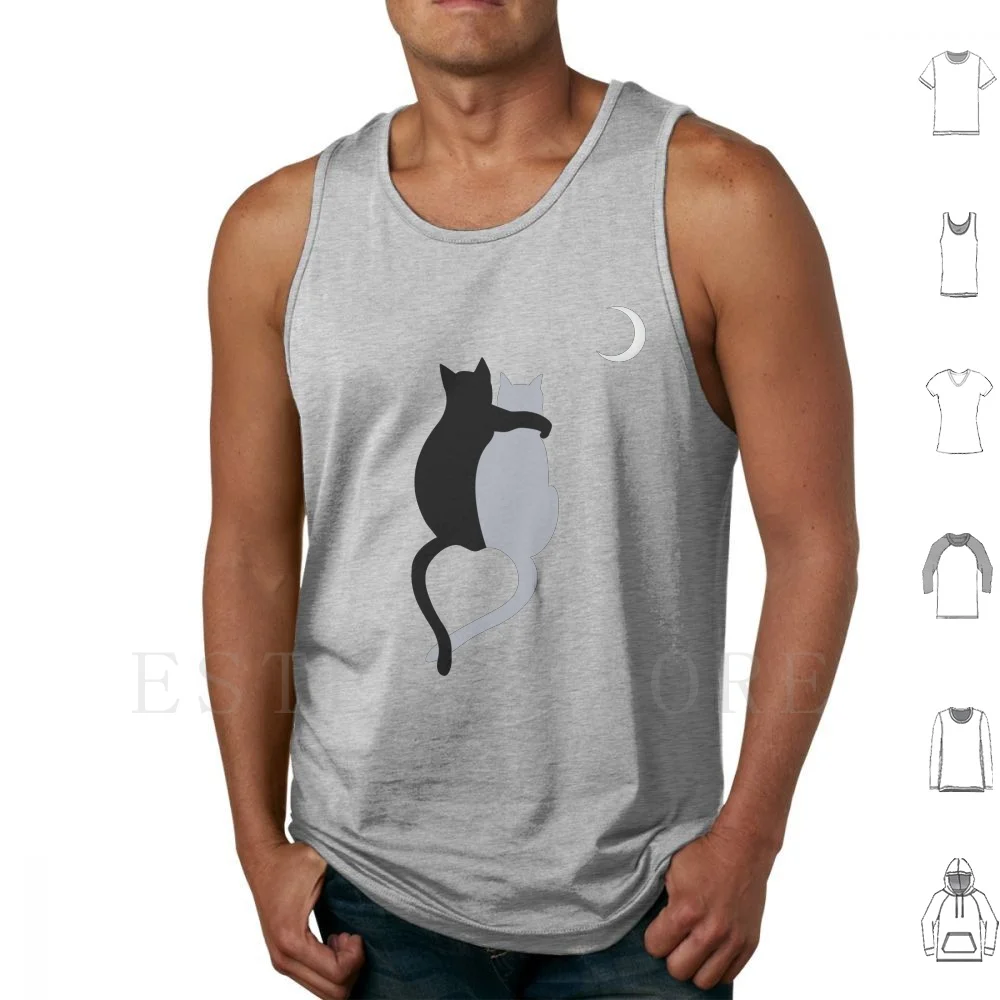 Cat Kitten Illustration Tank Tops Vest Sleeveless Cat Lovers Cat Dad Cat Design Cute Cat Cat Check Best Cat Dad Cool Cat