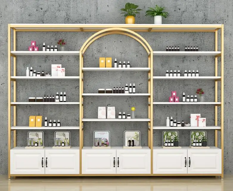 

Cosmetics display cabinet display rack Beauty salon product display rack rack multifunctional products supermarket shelf